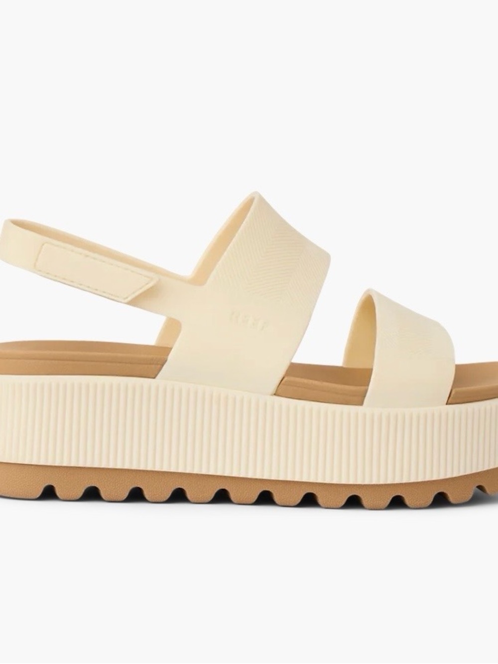 Reef Women's Sandals Platform Water Vista Higher Cloud Off White Sz 9 NIB